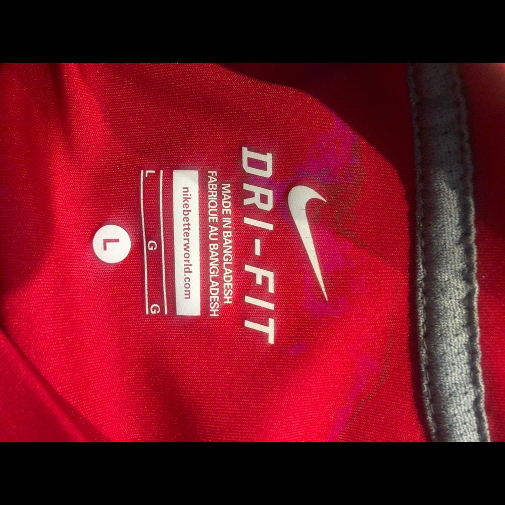 2 Nike Youth Large Red and Blue Dri fit bundle